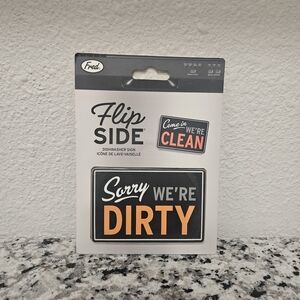 Fred Flip Side Dishwasher Sign - Black and Orange